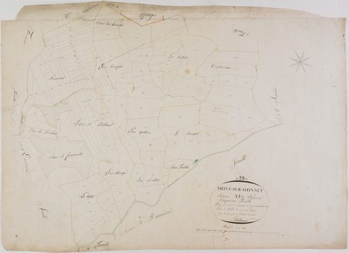 Mont-sur-Monnet, section A, Balerne, feuille 5.