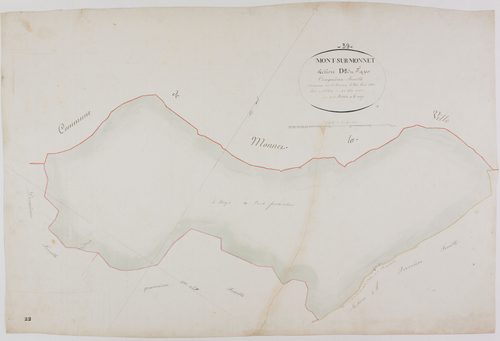 Mont-sur-Monnet, section D, Fays, feuille 5.