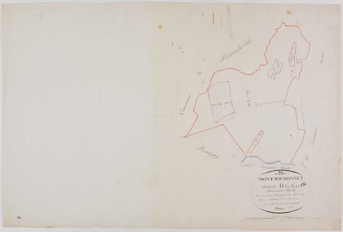 Mont-sur-Monnet, section D, Fays, feuille 1.