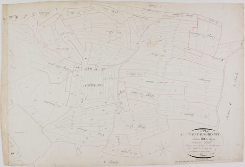 Mont-sur-Monnet, section D, Fays, feuille 2.