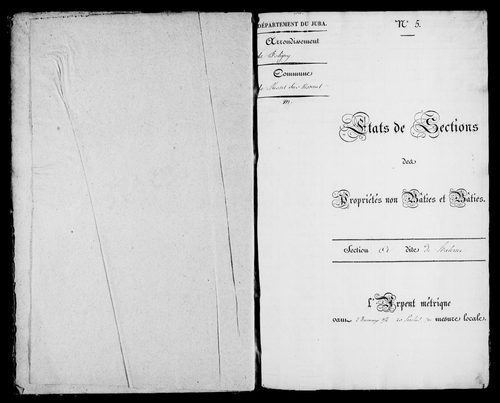 Etat de sections.