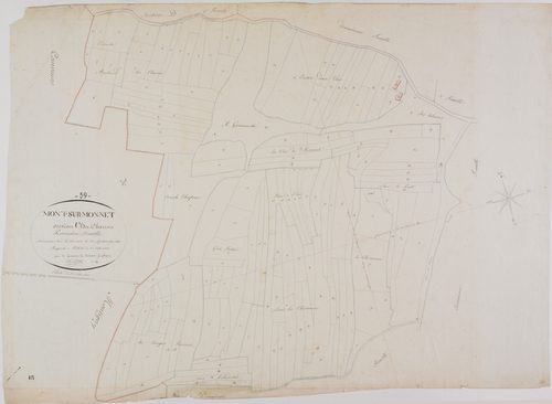 Mont-sur-Monnet, section C, Chanois, feuille 1.