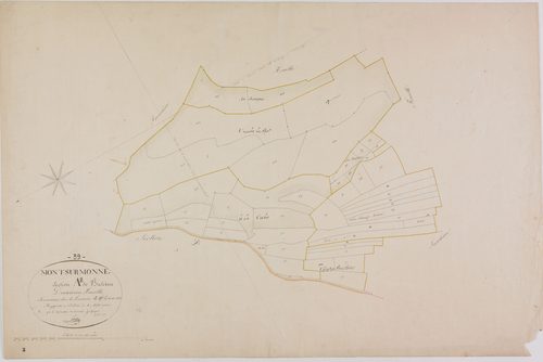 Mont-sur-Monnet, section A, Balerne, feuille 2.