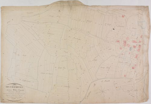 Mont-sur-Monnet, section C, Chanois, feuille 3.