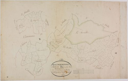Mont-sur-Monnet, section B, Prés Bois, feuille 4.