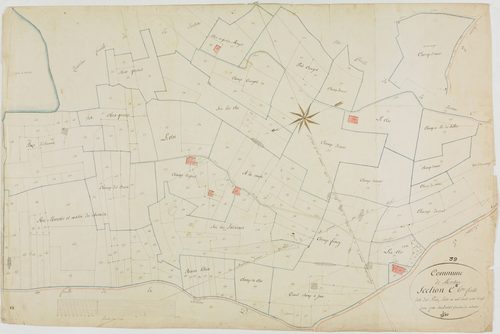 Morbier, section C, les Preez, feuille 6.géomètre : Sauldubois