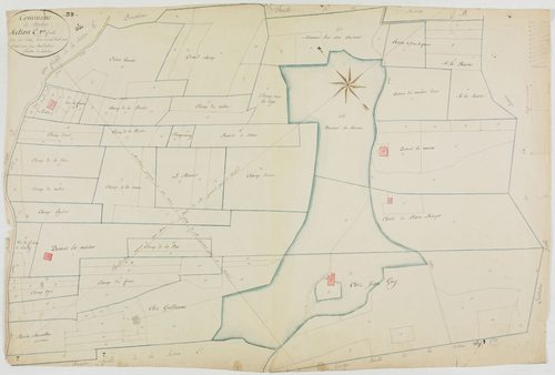 Morbier, section C, les Preez, feuille 1.géomètre : Sauldubois