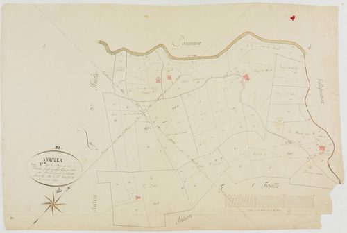 Morbier, section F, le Village, les Challettes, feuille 4.géomètre : Romand