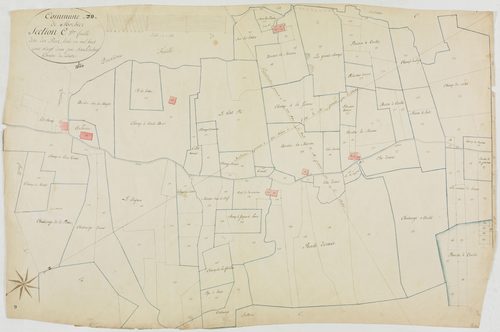 Morbier, section C, les Preez, feuille 3.géomètre : Sauldubois