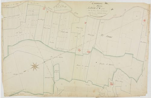 Morbier, section C, les Preez, feuille 2.géomètre : Sauldubois