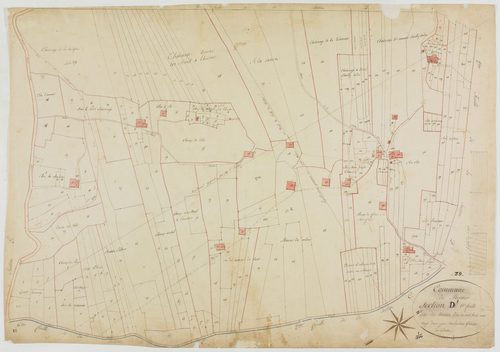 Morbier, section D, les Marais, feuille 1.géomètre : Sauldubois
