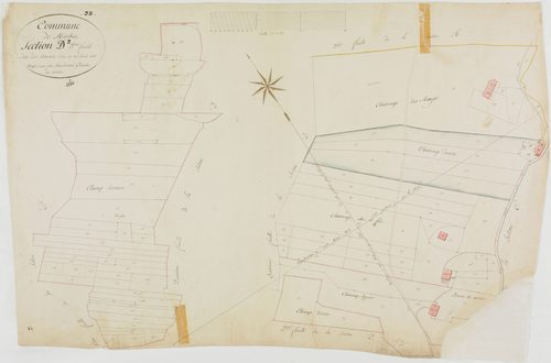 Morbier, section D, les Marais, feuille 3.géomètre : Sauldubois