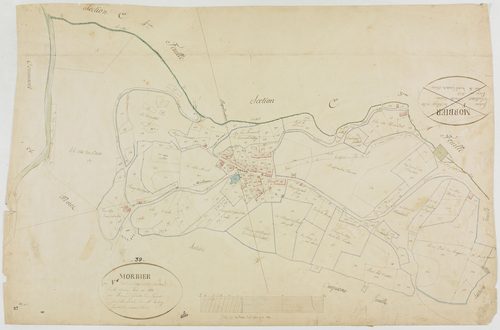 Morbier, section F, le Village, les Challettes, feuille 6.géomètre : Romand