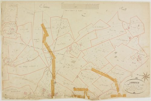 Morbier, section E, les Buclets et Bataillard, feuille 2.géomètre : Romand