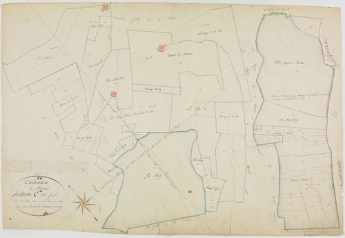Morbier, section C, les Preez, feuille 4.géomètre : Sauldubois