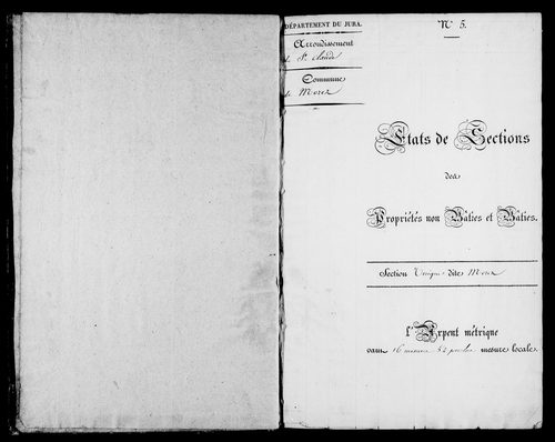 Etat de sections.