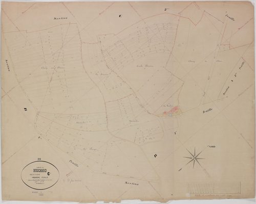 Mouchard, section C, feuille 1.