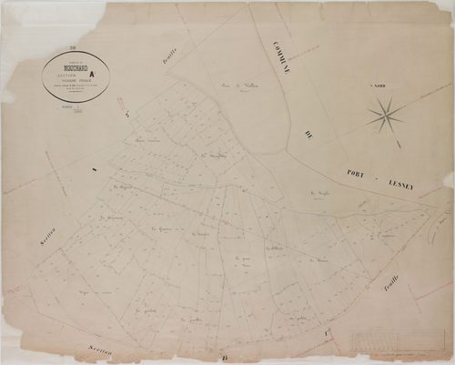 Mouchard, section A, feuille 3.