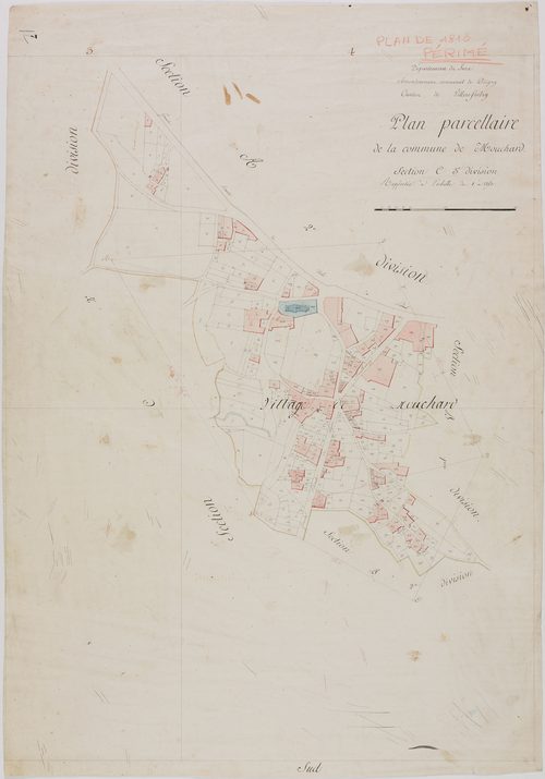 Mouchard, section C, feuille 3.