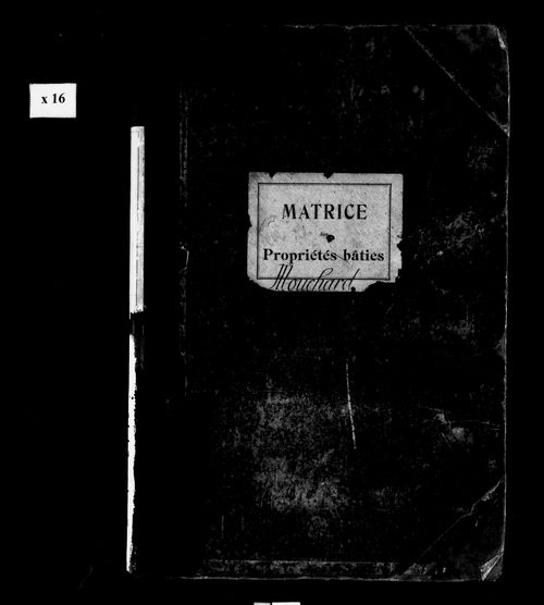 Matrice des propriétés bâties.