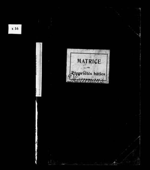 Matrice des propriétés bâties.