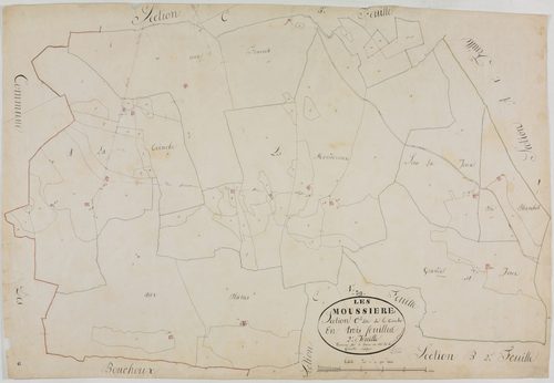 Moussières (Les), section C, la Coinche, feuille 2.géomètre : ?