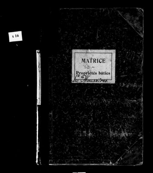 Matrice des propriétés bâties.