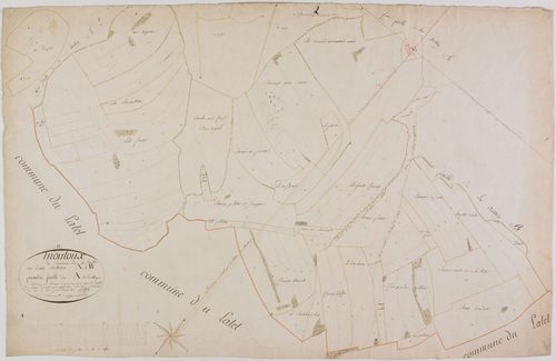Moutoux, section A, le Village, feuille 1.