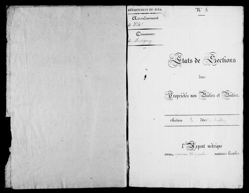 Etat de sections.