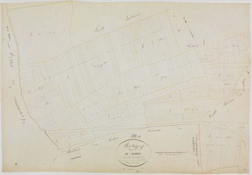 Mutigney, section A, Chassey, feuille 5.géomètre : Mathieu