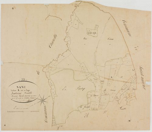 Nanc-lès-Saint-Amour, section A, les Rippes, feuille 4.géomètre : Trésy