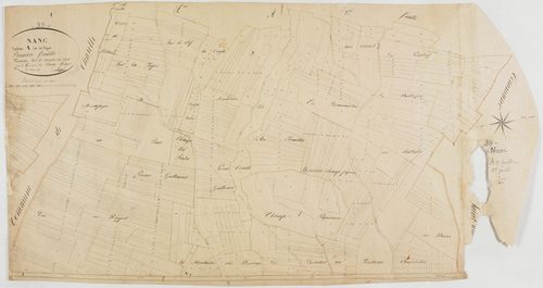 Nanc-lès-Saint-Amour, section A, les Rippes, feuille 1.géomètre : Trésy