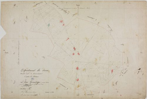 Nance, section A., feuille unique.géomètre : Grenot