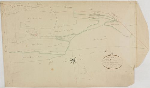 Nancuise, section A, le Couchant, feuille 1.géomètre : Petite