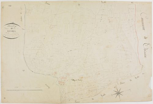 Nantey, section D, Ecuiria, feuille 3.géomètre : Grenier