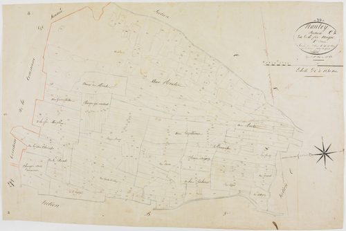 Nantey, section C, la Fin Maigre, feuille 2.géomètre : Rosset
