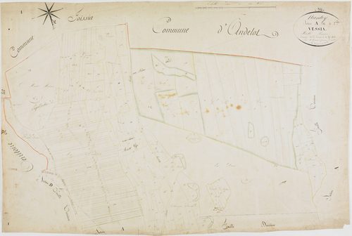 Nantey, section A, Vessia, feuille 2.géomètre : Grenier