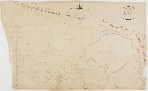 Nantey, section D, Ecuiria, feuille 1.géomètre : Grenier