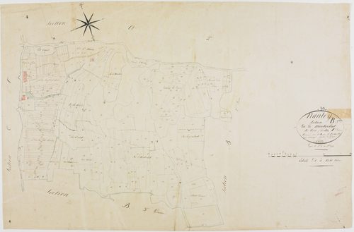 Nantey, section B, Montrochat, feuille 1.géomètre : Rosset