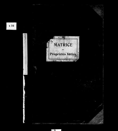Matrice des propriétés bâties.