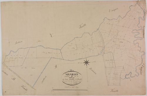 Neuvilley, section D, le Village, feuille 2.