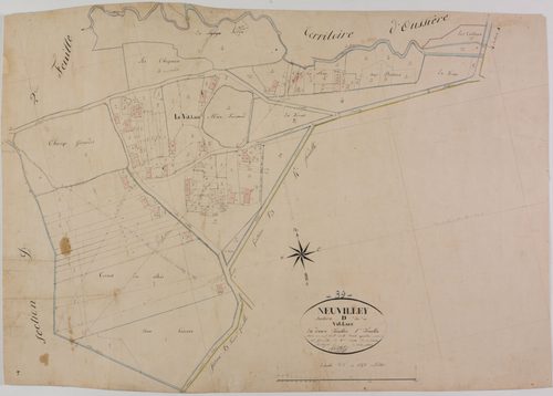 Neuvilley, section D, le Village, feuille 1.