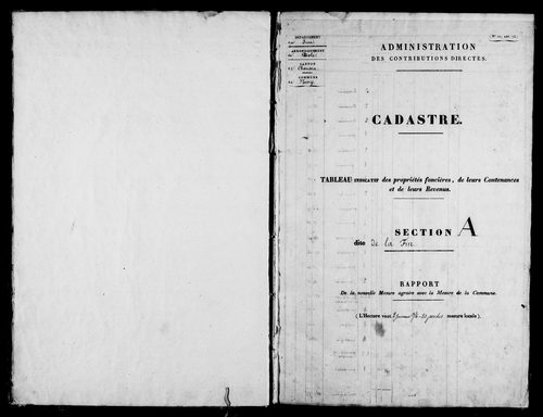 Etat de sections.