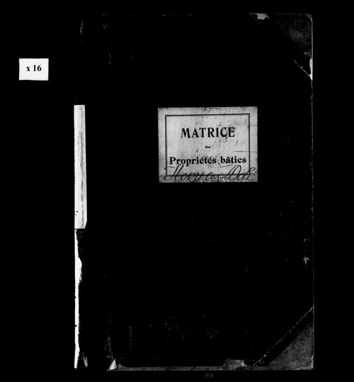 Matrice des propriétés bâties.