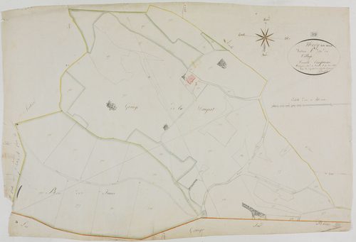 Nevy-sur-Seille, section A, le Village, feuille 5.géomètre : Parent