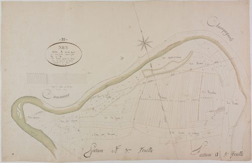 Ney, section A, le Nord, feuille 4.
