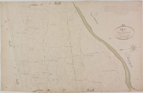 Ney, section A, le Nord, feuille 2.