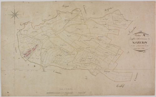 Nozeroy, section A, feuille unique.