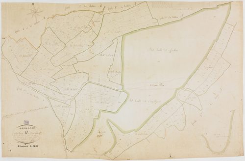 Offlanges, section B, le Levant, feuille 4.géomètre : Billet