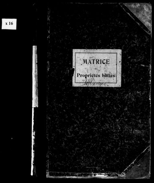 Matrice des propriétés bâties.